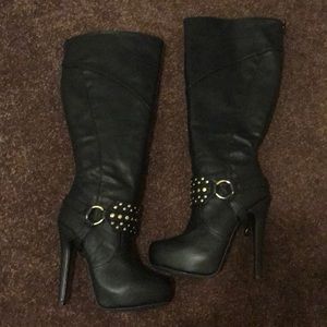 Diyana- Luxe By JustFab Knee High Boot- Wide Calf